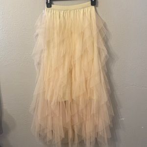 Ivory long skirt